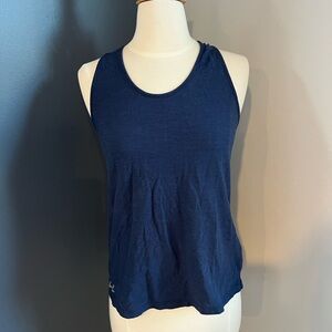 Under Armour Navy Racerback Athletic Tank Top Size Small